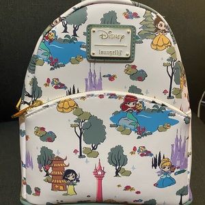 Princesses and their sidekicks loungefly